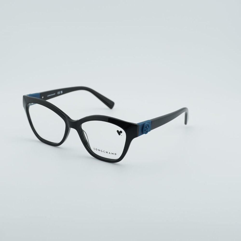Longchamp LO2755 001 Eyeglasses Black 53mm Cat Eye Frame